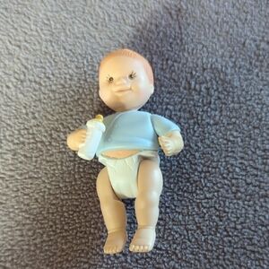 Fisher-Price Baby Doll with Blue Outfit and Bottle